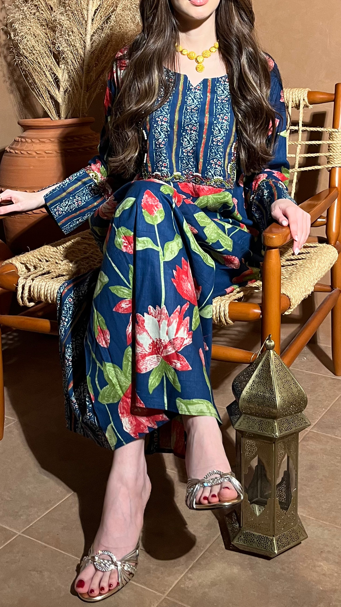 جلابية الميزع 4 بالازرق