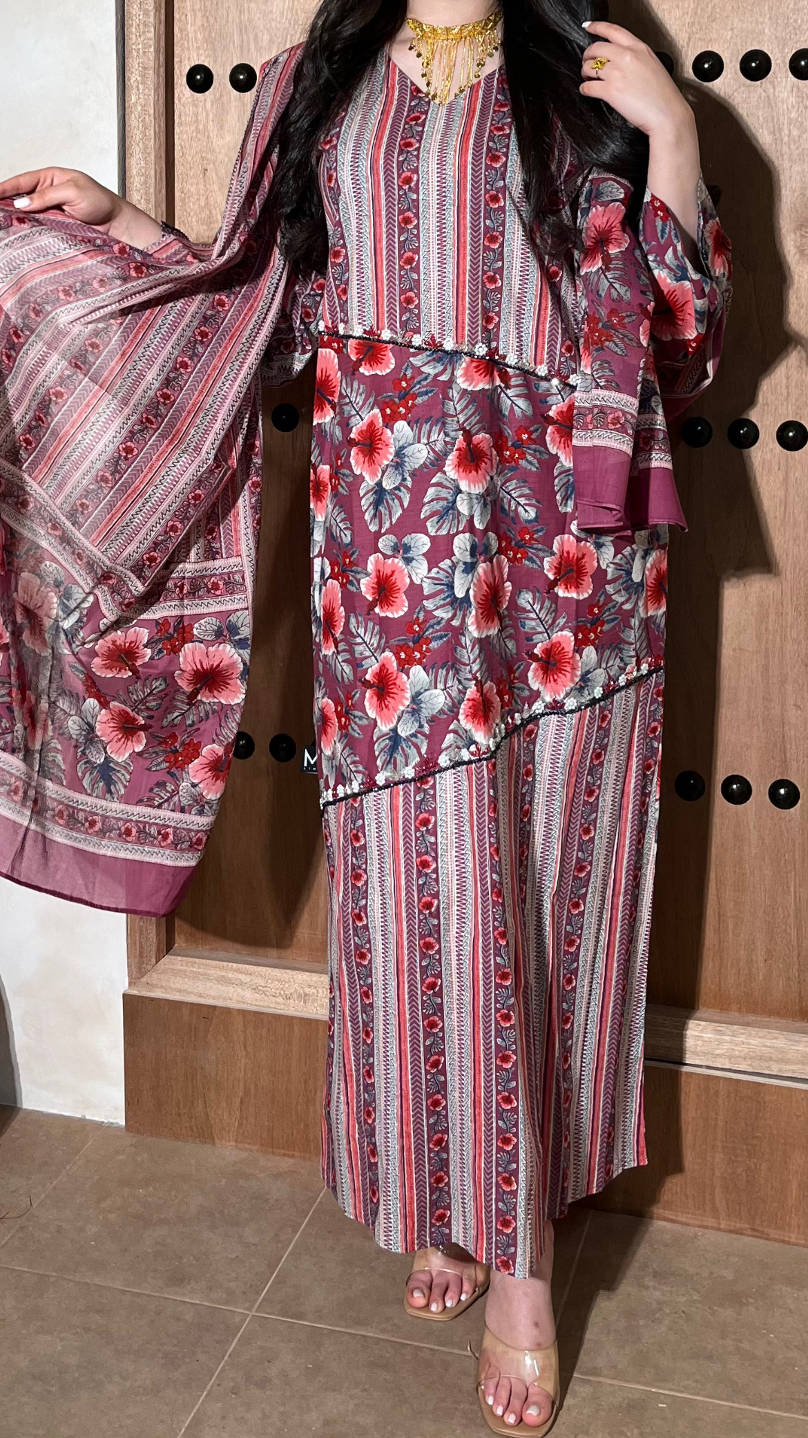 جلابية الميزع 2 بالوردي