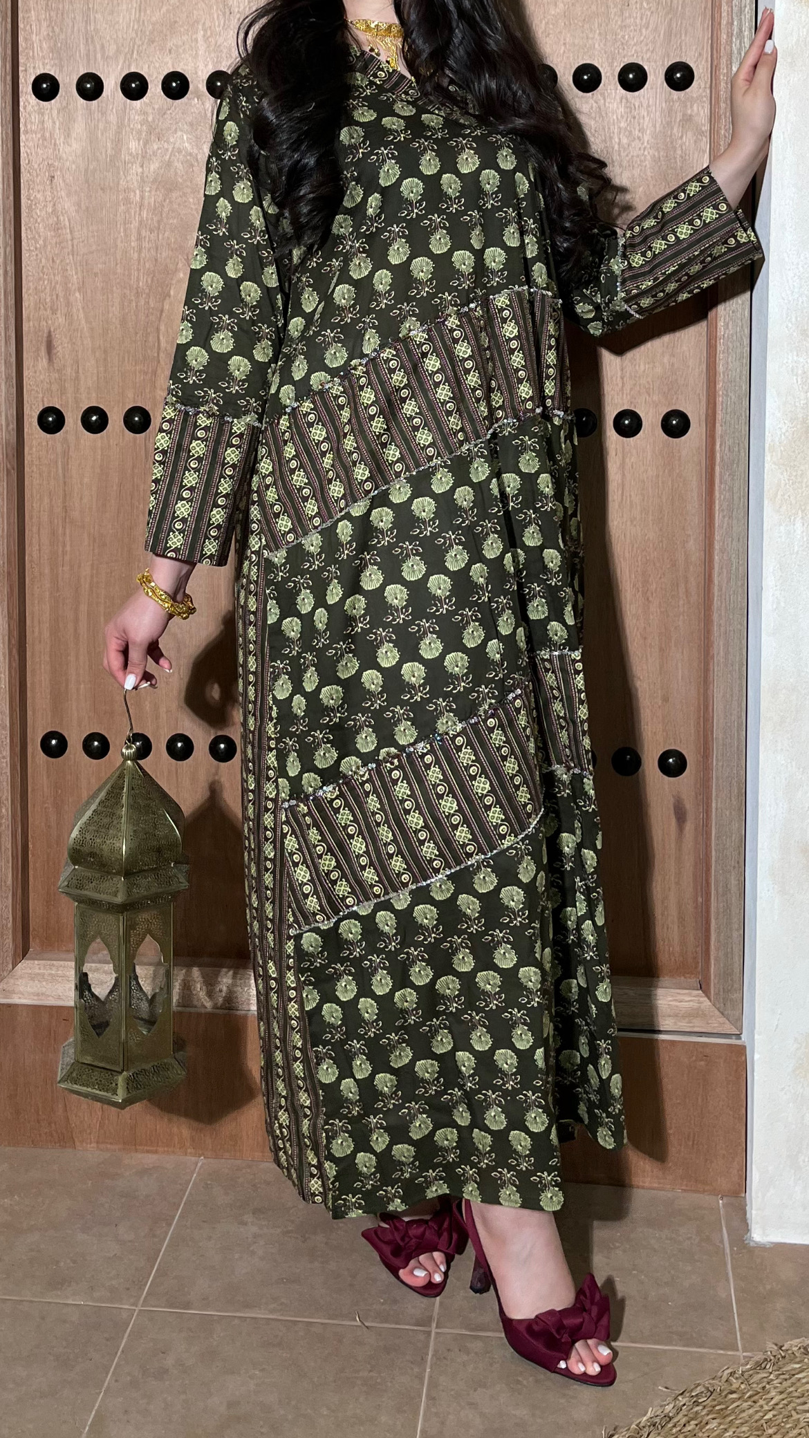 جلابية الميزع 3 بالأخضر